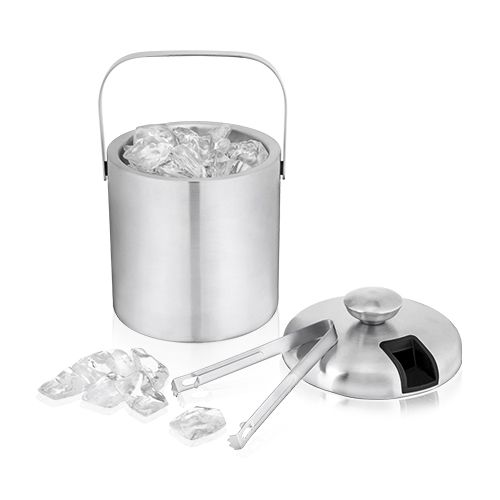 True Brands Ice Bucket with Tongs