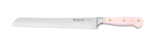 Wusthof 9" Classic Double Serrated Bread Knife- Pink Himalayan Salt
