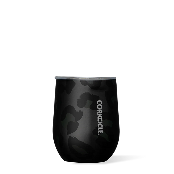 Corkcicle 12oz Stemless Tumbler- Night Leopard