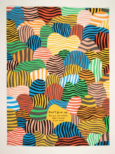 Blue Q Printed Towel- Don't Give Up