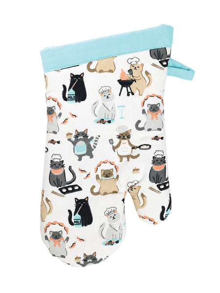 Mu Kitchen Oven Mitt- Culinary Cats