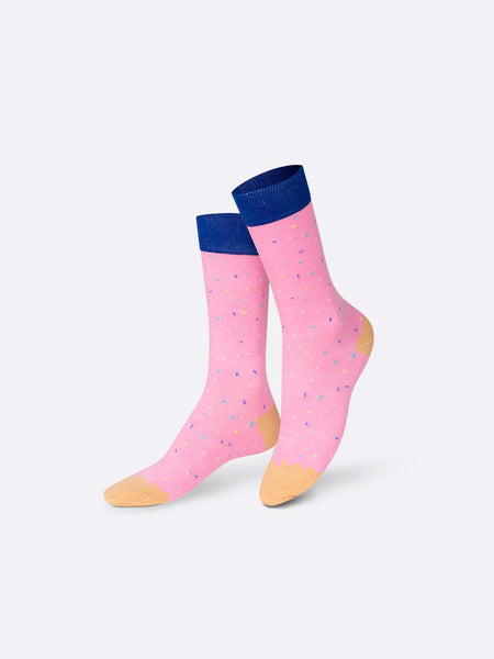 Eat My Socks- Strawberry Donut Crew Socks (1 Pair)