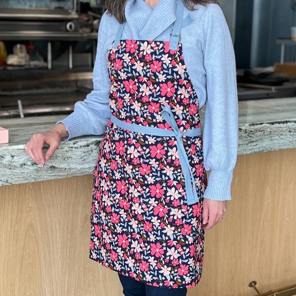 New Wing Studio- Adult Apron Flower Field