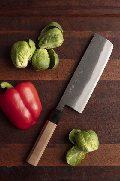 Kikuichi- KURO Kurouchi Carbon Steel 6.5" Nakiri