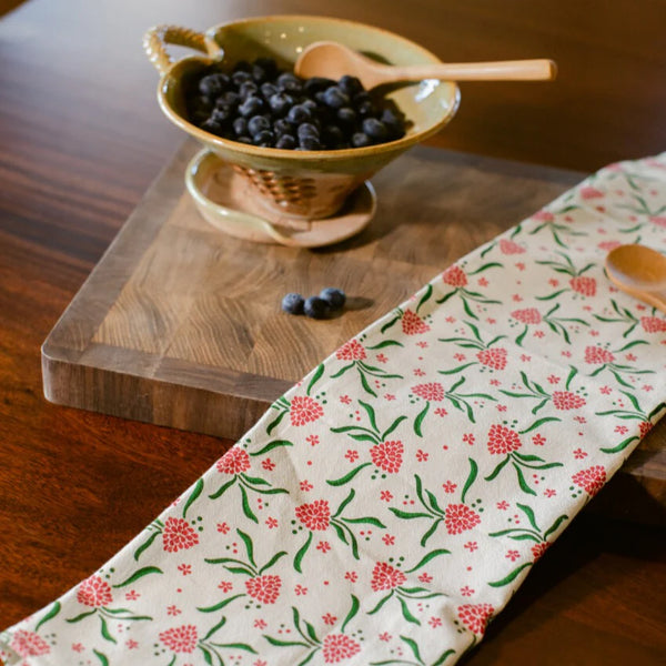 New Wing Studio- Raspberry Ripple Tea Towel