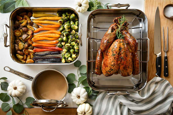 Hestan Stainless Large Roasting Pan with Rack (NOW 20% OFF)