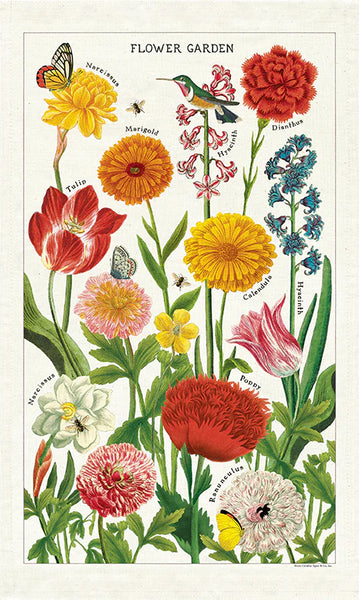 Cavallini & Co. Tea Towel - Flower Garden