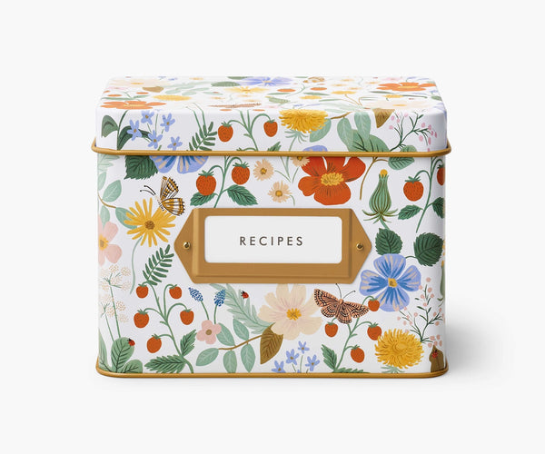 Rifle Paper Co. Recipe Box- Strawberry Fields