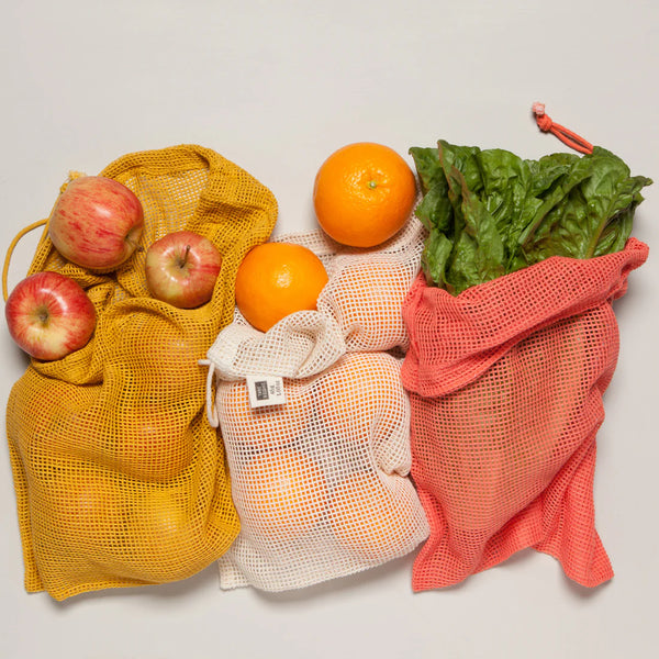 Now Designs Le Marche Produce Bags- Coral