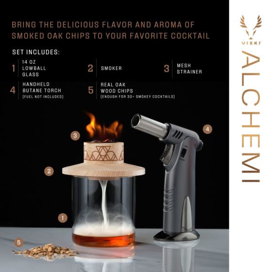 Viski 4-piece Alchemi Single Serve Smoker Kit