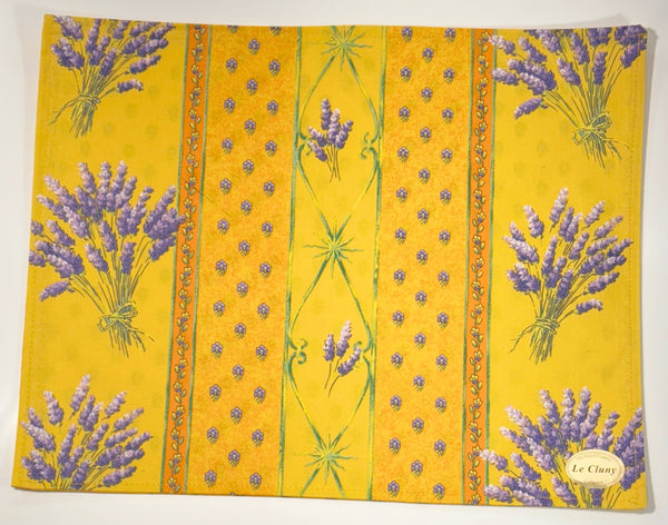 Le Cluny- Provence Lavender Yellow Placemat