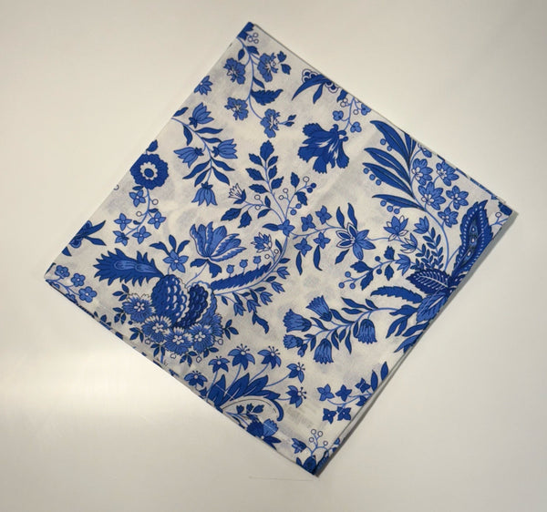 Le Cluny- Provence Versailles White & Blue Napkin