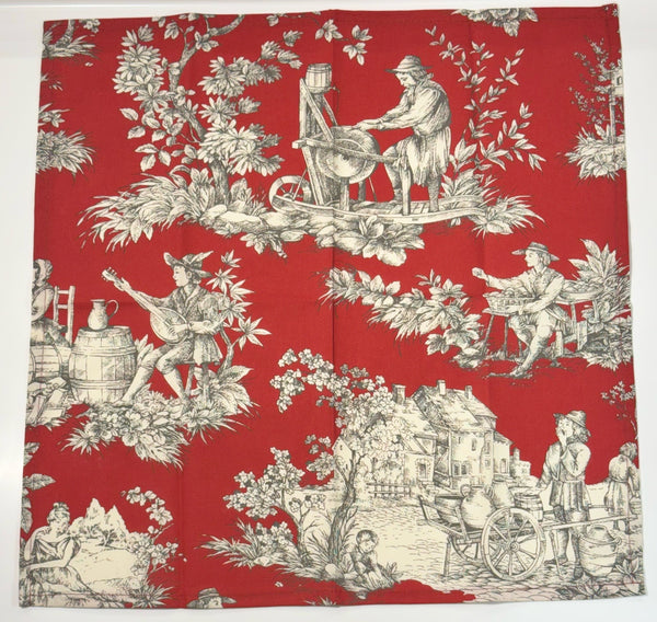 Le Cluny- Provence Villandry Red Napkin