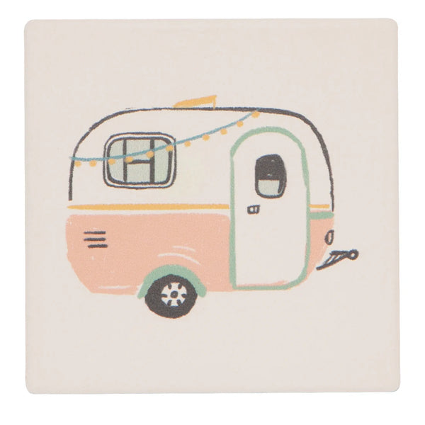 Now Designs Soak Up Coasters- Happy Camper