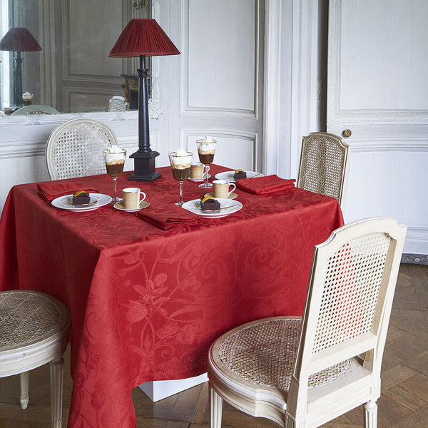 Le Jacquard Français- Tivoli Velvet Linen Tablecloth  (69X69)