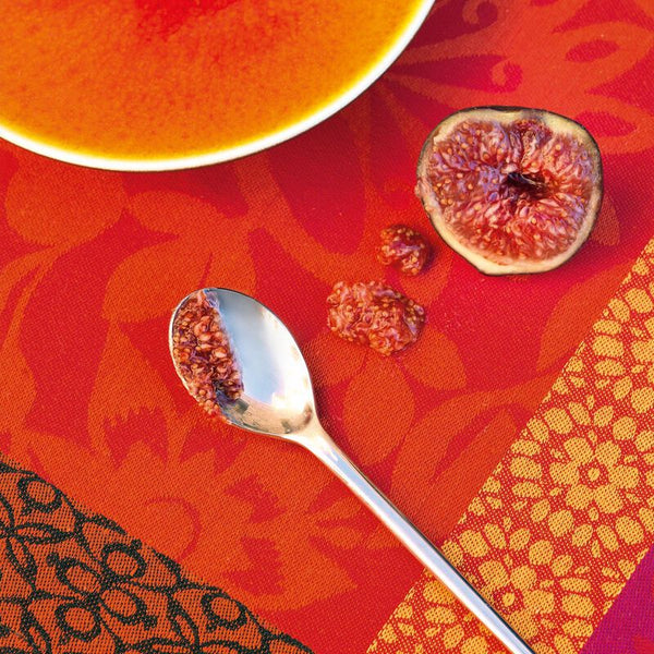 Le Jacquard Français- Provence Strawberry Coated Cotton Tablecloth (69X126)