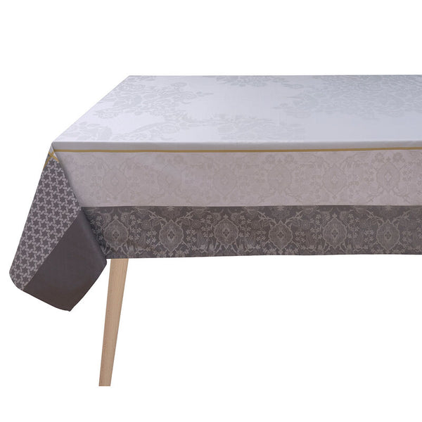 Le Jacquard Français- Voyage Grey Coated Cotton Tablecloth (69X98)