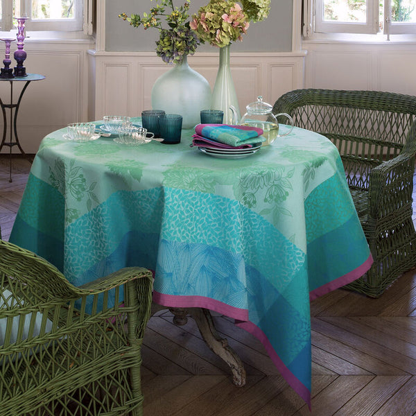 Le Jacquard Français- Parfums Hydrangea Cotton Tablecloth (69X126)