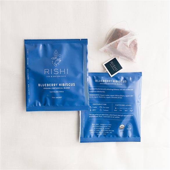 Rishi- Herbal Blueberry Hibiscus- Box of 15 Sachets