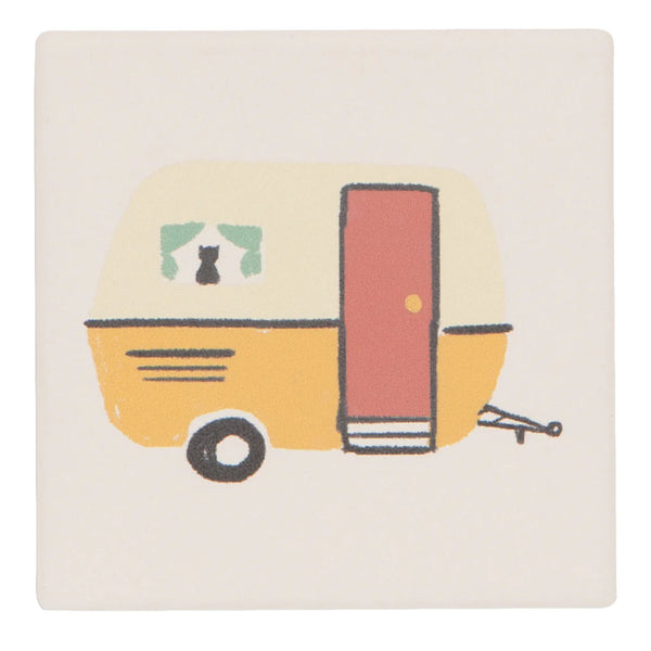 Now Designs Soak Up Coasters- Happy Camper