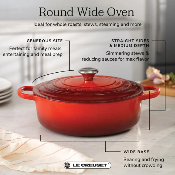 Le Creuset Wide 6.75 Qt Round Oven - Marseille (PROMO)