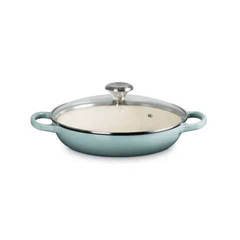 Le Creuset - 2.25 Qt. Signature Braiser with Glass Lid - Sea Salt (Promo)