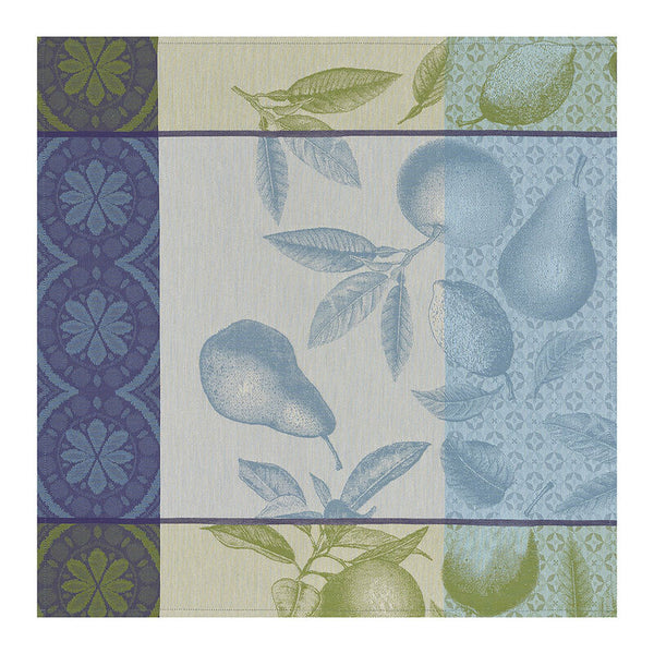 Le Jacquard Français- Arriere-Pays Blue Cotton Napkin (23" Sq, Set of 4)