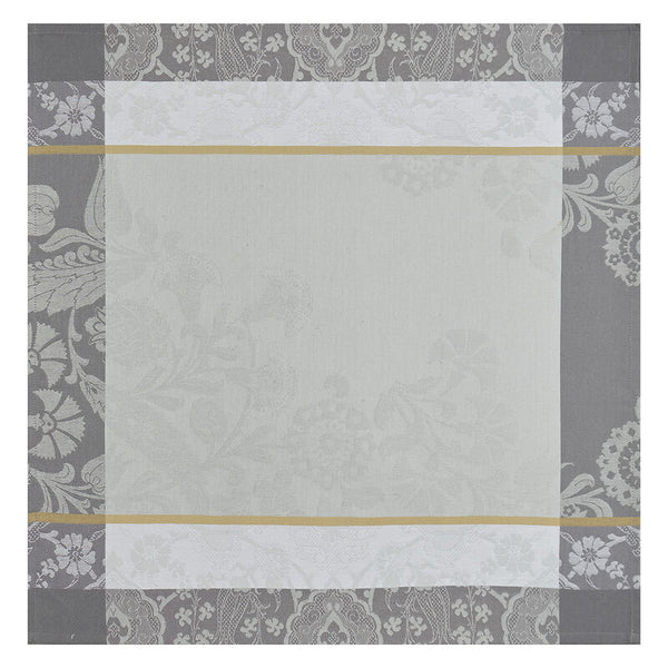Le Jacquard Français- Voyage Grey Coated Cotton Napkin (23" Sq, Set of 4)