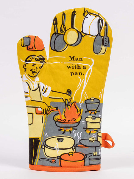 Blue Q Mitt - Man With A Pan