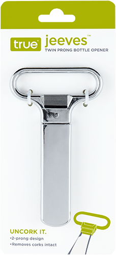 True Jeeves Twin Prong Wine Opener