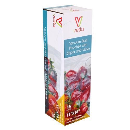 Vesta Vacuum Pouch with Valve 11" X 16"