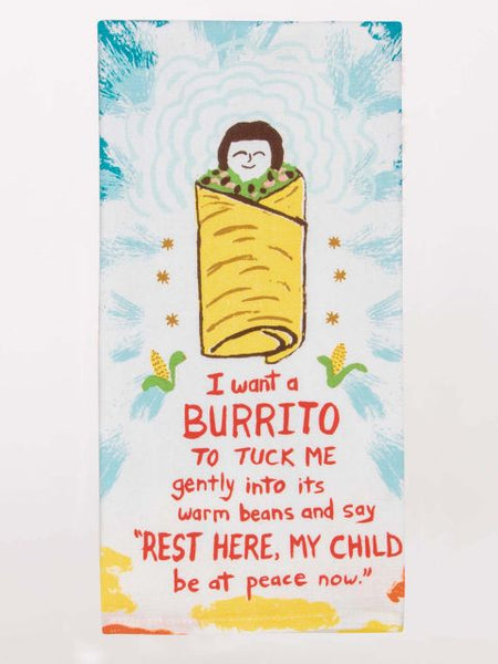 Blue Q Printed Towel - I Want A Burrito