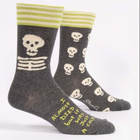 Blue Q Men's Crew Socks - Just A Cold
