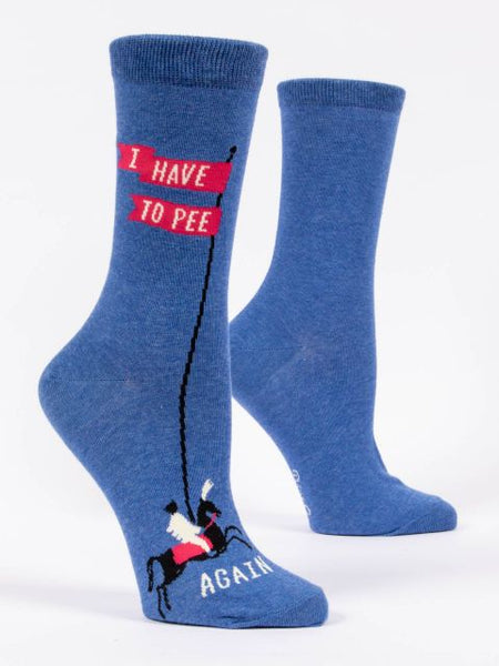Blue Q Women's Crew Socks - I Have to Pee Again