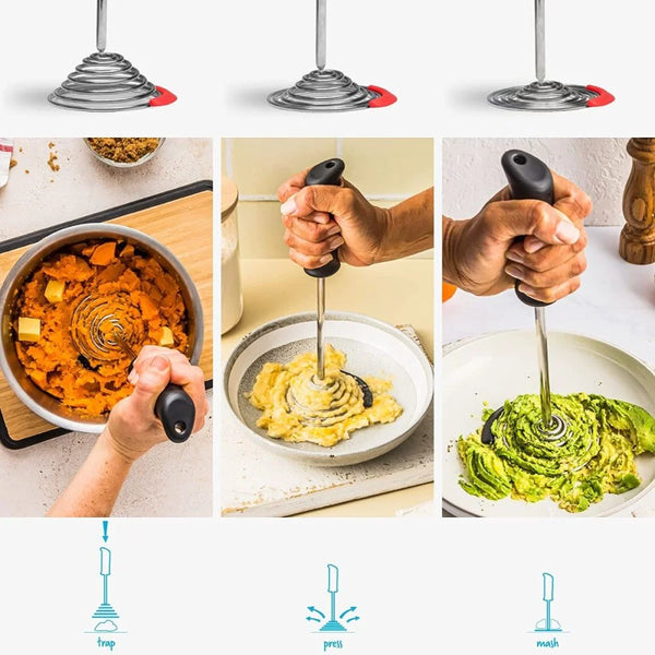 Dreamfarm- Red Smood Potato Masher