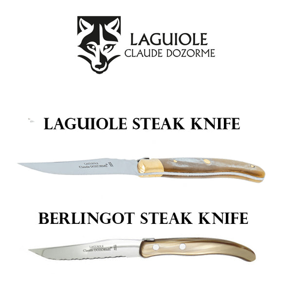 Claude Dozorme Laguiole Steak Knives - Natural