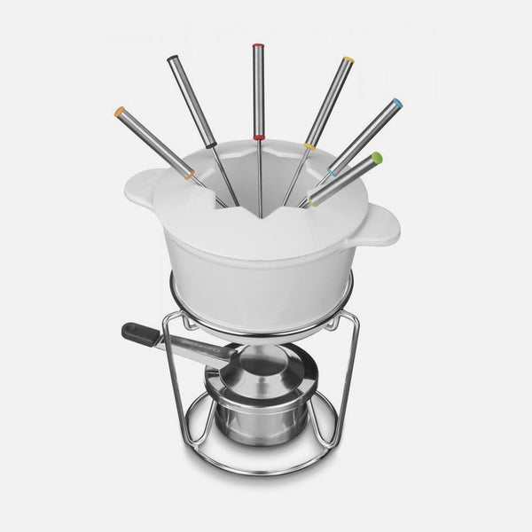 Cuisinart Cast Iron Fondue Set White
