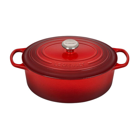 Le Creuset - 6.75 Qt. Signature Oval Oven - Cerise