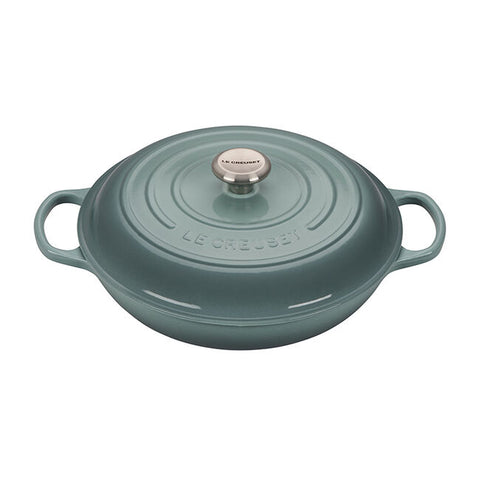 Le Creuset - 3.5 Qt. Signature Braiser - Sea Salt