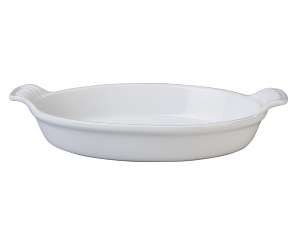 Le Creuset - 1 Qt. Heritage Au Gratin Dish  - White