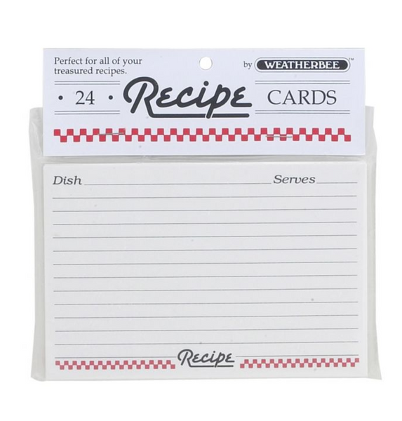 HIC Weatherbee Recipe Cards - 4" x 6"
