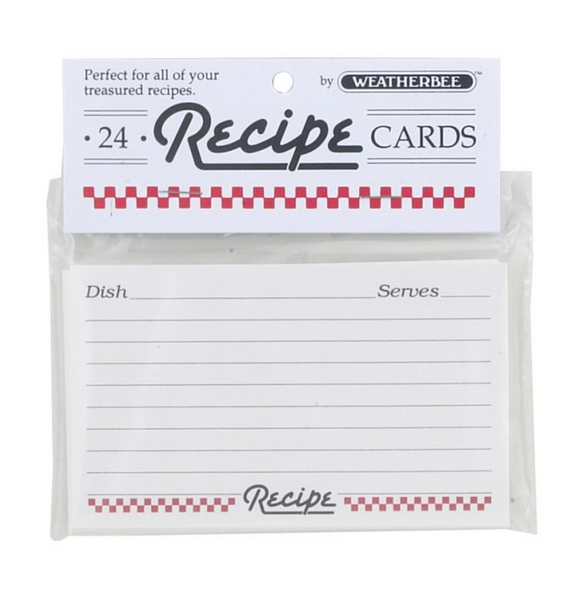 HIC Weatherbee Recipe Cards - 3" x 5"