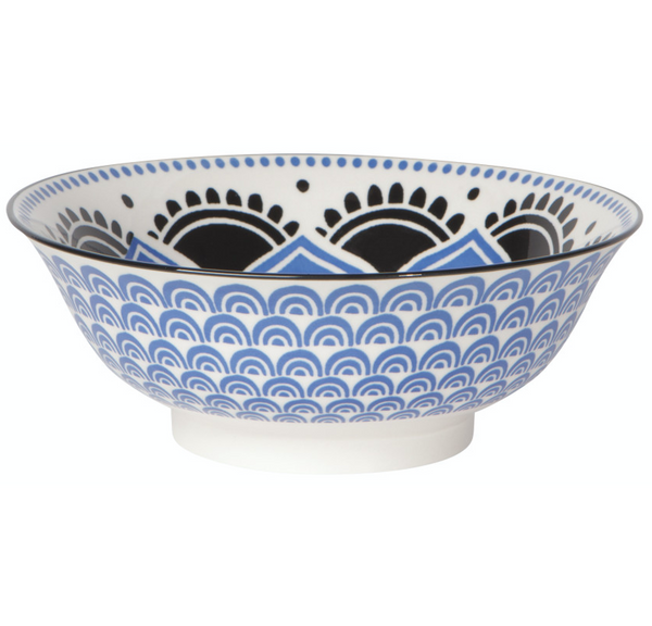 Now Designs 8" Stamped Bowl - Blue Floral