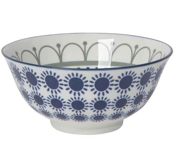 Now Designs 6" Stamped Bowl - Black Navy Sun