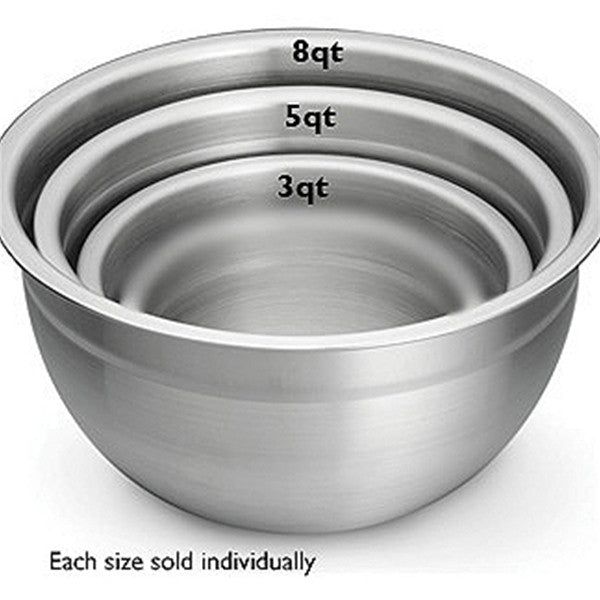 R.S.V.P. 6 Qt. Stainless Steel Mixing Bowl