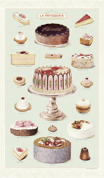 Cavallini & Co. Cotton Tea Towel - La Patisserie