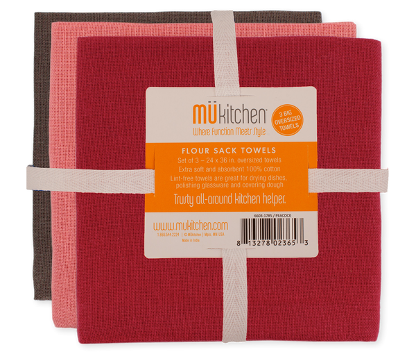 MU Kitchen- Flour Sack Towels- Winery