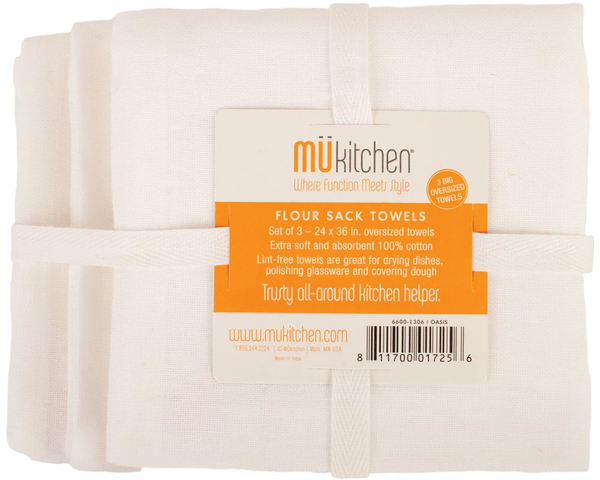 MU Kitchen- Flour Sack Towels- White