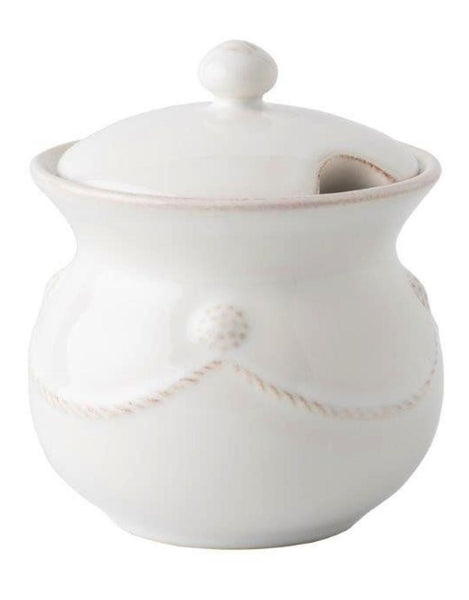 Juliska Berry & Thread Lidded Sugar Pot - White